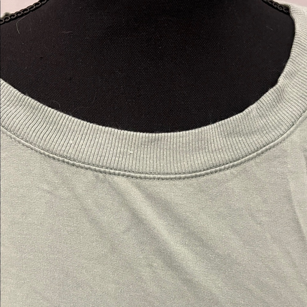 Threads 4 Thought Sage Green Asymmetrical Sweatshirt Stitch Fix - Picture 3 of 6